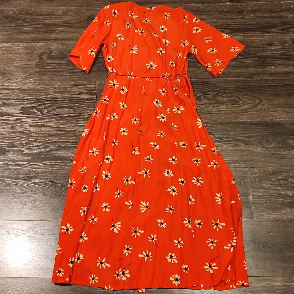 ❤️ NWOT! FAITHFULL THE BRAND × ANTHROPOLOGIE RIVERA FLORAL WRAP MIDI DRESS, S - Picture 12 of 12